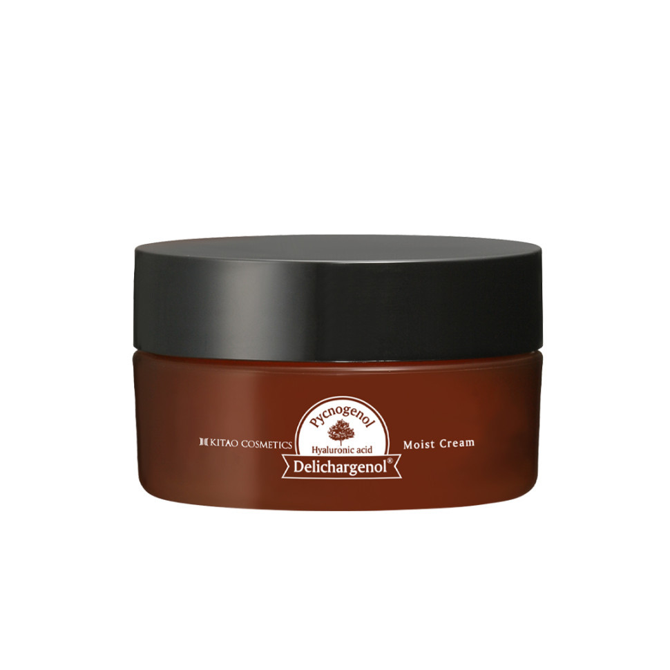 KITAO Pycnogenol Moist Cream/Увлажняющий и питательный крем для лица с пикногенолом, 4 видами гиалуроновой кислоты, 3 видами коллагена, 3 видами керамидов, 18 аминокислотами и растительными экстрактами 40 г