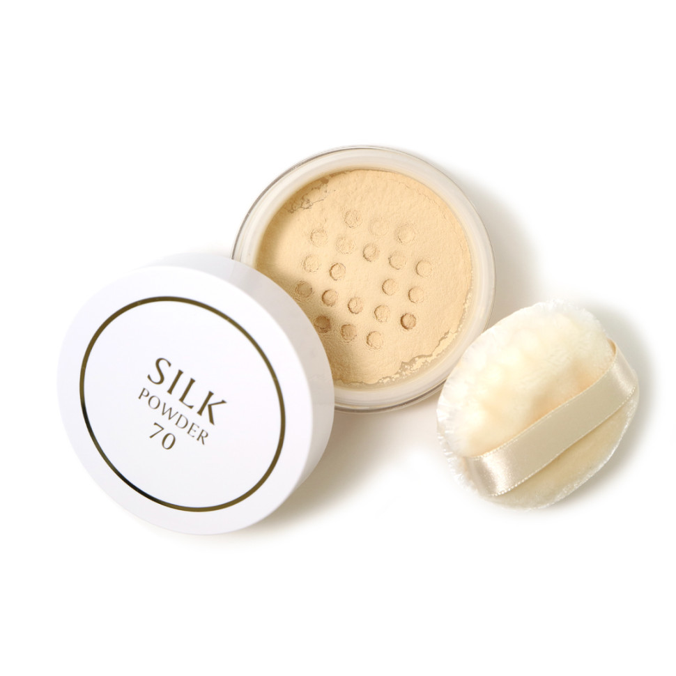 KITAO Silk Essence 70/Пудра для лица из шёлка с телесным тоном 9 грамм