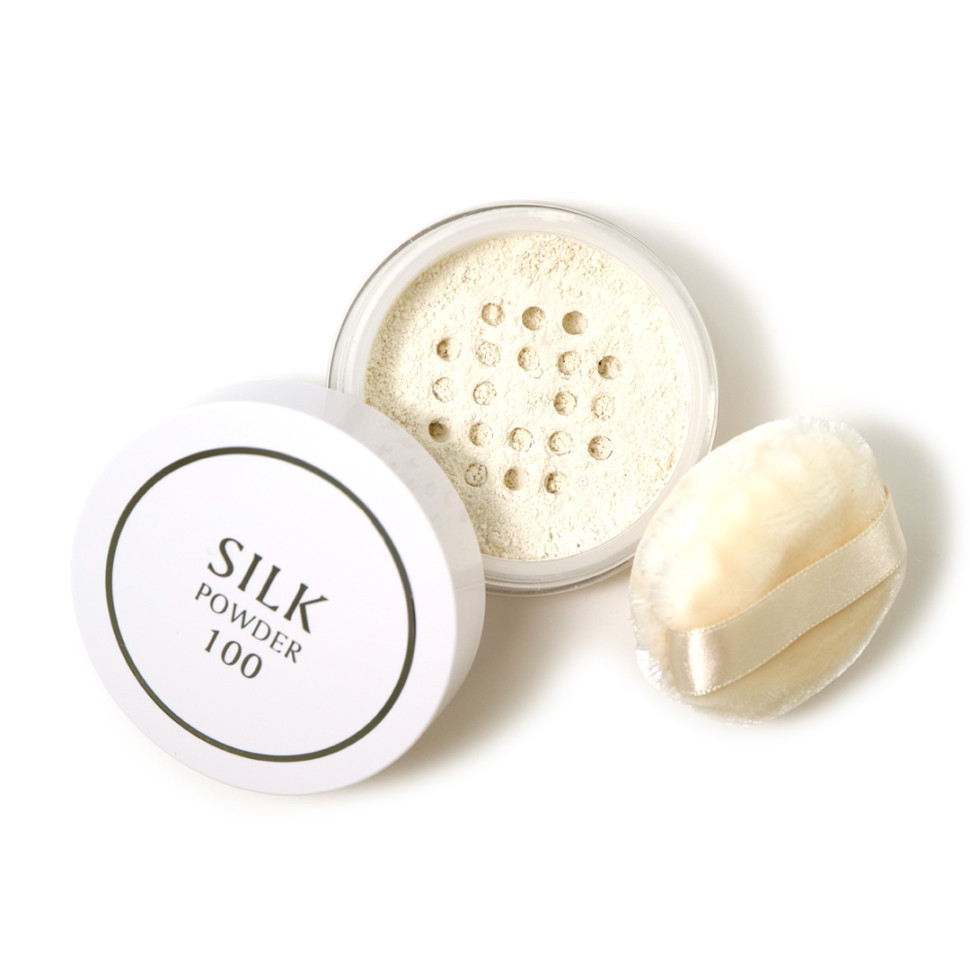 KITAO Silk Powder 100/Пудра для лица бесцветная из шёлка 9 грамм