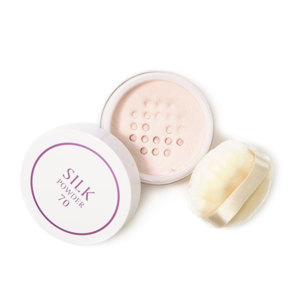 KITAO Silk Powder 70 Bright Up Color/Пудра для лица из шёлка осветляющая тон 9 грамм