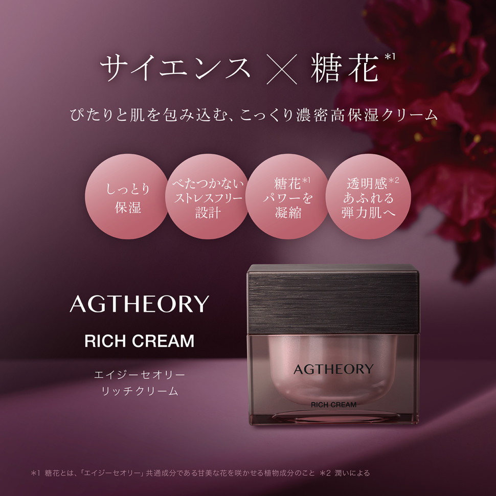 AXXZIA AGTHEORY RICH CREAM/Насыщенный увлажняющий крем против гликостарения 30 г