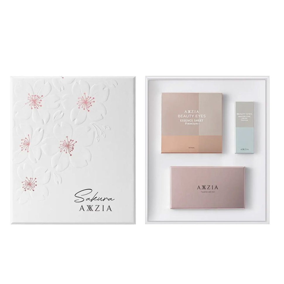AXXZIA BEAUTY EYES Eye Care Set Sakura/ Набор для ухода вокруг глаз с массажной плиткой