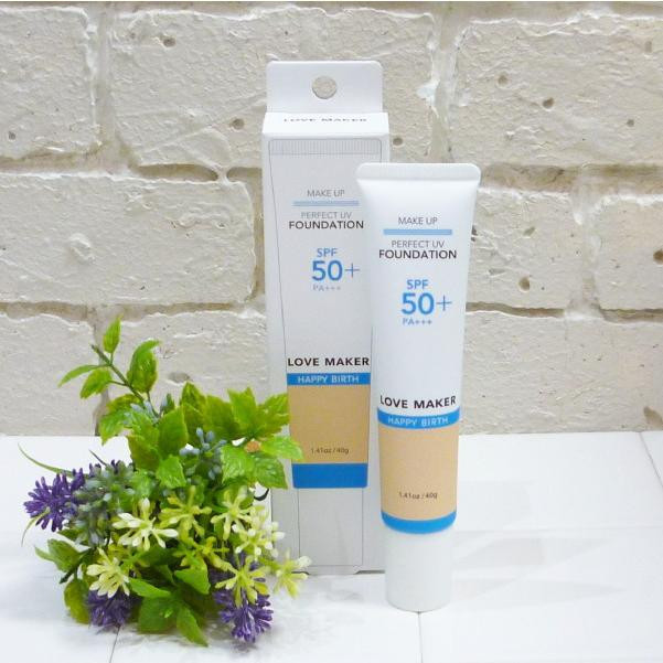 LOVE MAKER Perfect UV Foundation/Тональный увлажняющий крем-санскрин SPF50+, PA+++ 40 г