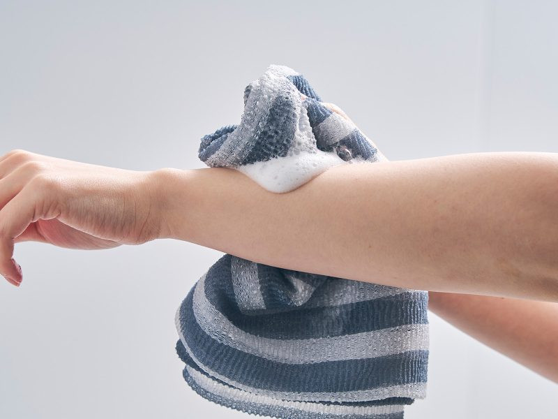 AISEN Массажная мочалка для тела (жёсткая)/BY523 Mens Body Towel Mr. AFRO Hard