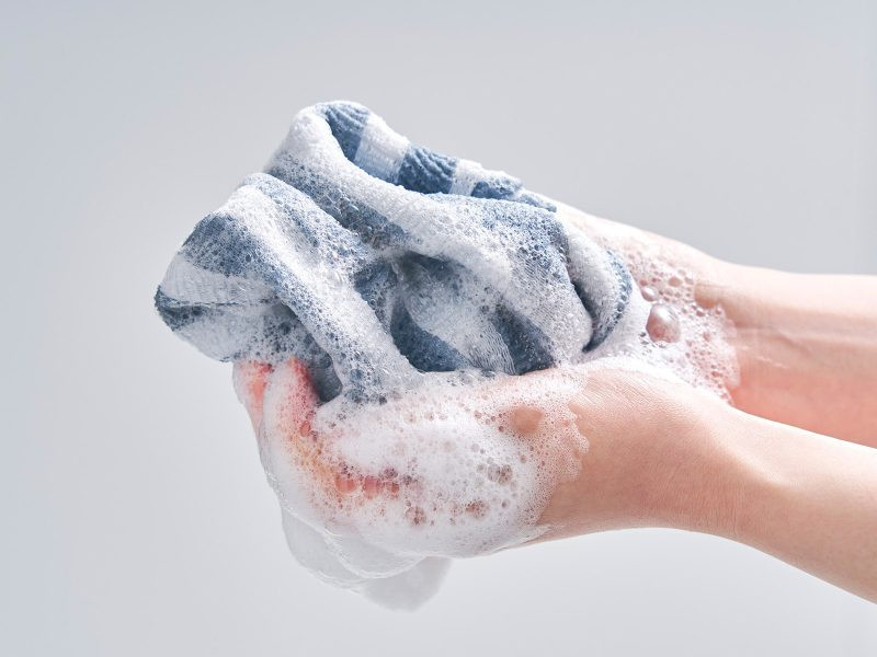 AISEN Массажная мочалка для тела (жёсткая)/BY523 Mens Body Towel Mr. AFRO Hard