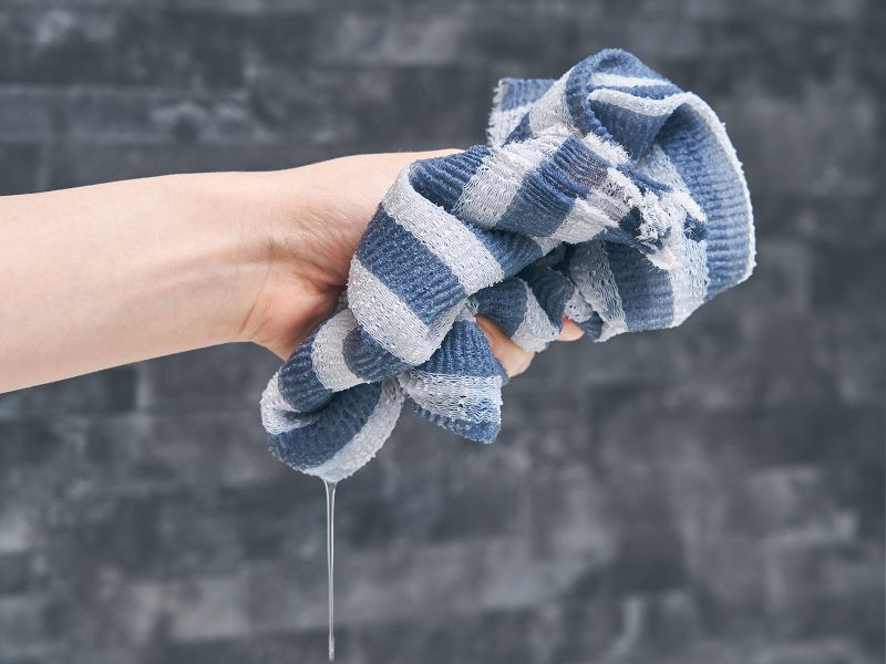 AISEN Массажная мочалка для тела (жёсткая)/BY523 Mens Body Towel Mr. AFRO Hard