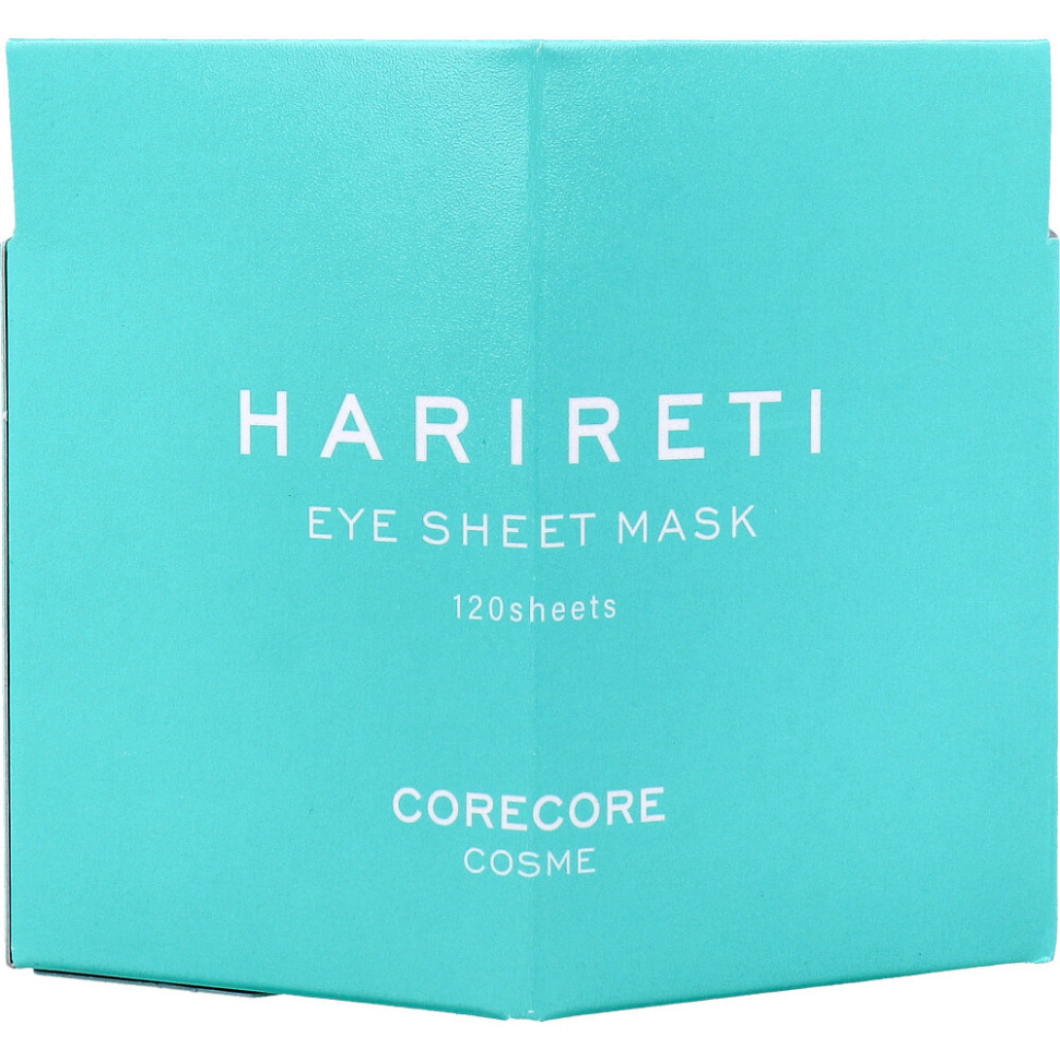 CORECORE COSME HARIRETI EYE SHEET MASK/Патчи для кожи вокруг глаз со спикулами, ретинолом, 4 видами гиалуроновой кислоты и 5 видами церамидов, 120 шт на 60 применений