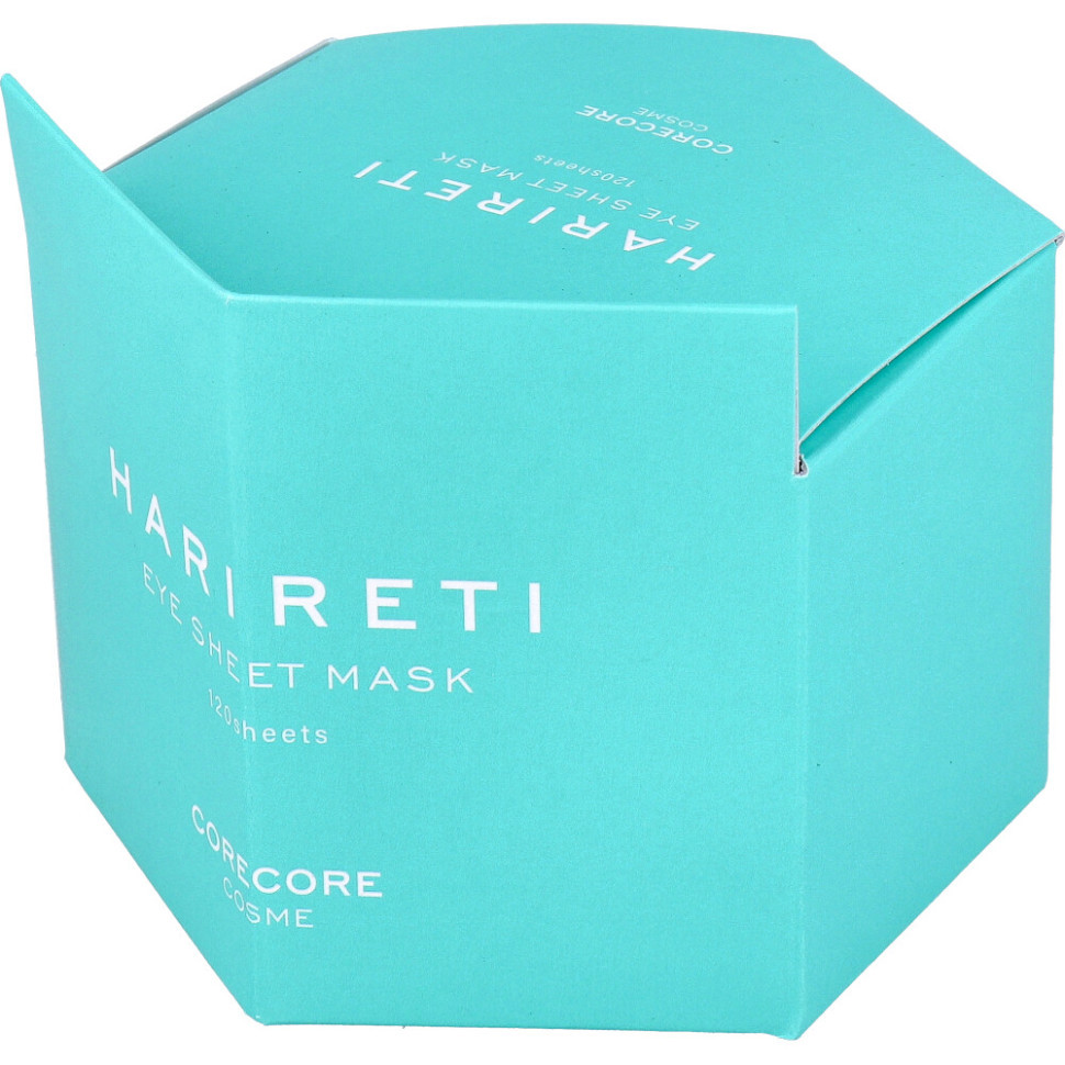 CORECORE COSME HARIRETI EYE SHEET MASK/Патчи для кожи вокруг глаз со спикулами, ретинолом, 4 видами гиалуроновой кислоты и 5 видами церамидов, 120 шт на 60 применений