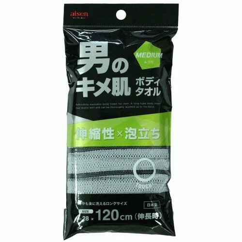 AISEN Массажная мочалка для тела (средней жёсткости)/BY513 Kimehada Body Towel Regular
