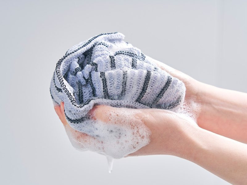 AISEN Массажная мочалка для тела (средней жёсткости)/BY513 Kimehada Body Towel Regular