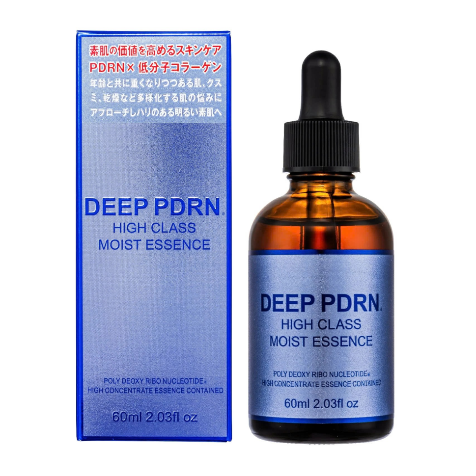 DEEP PDRN HIGH CLASS MOIST ESSENCE/Увлажняющая омолаживающая сыворотка с PDRN, коллагеном, витамином С, низкомолекулярным DNA-Na 60мл