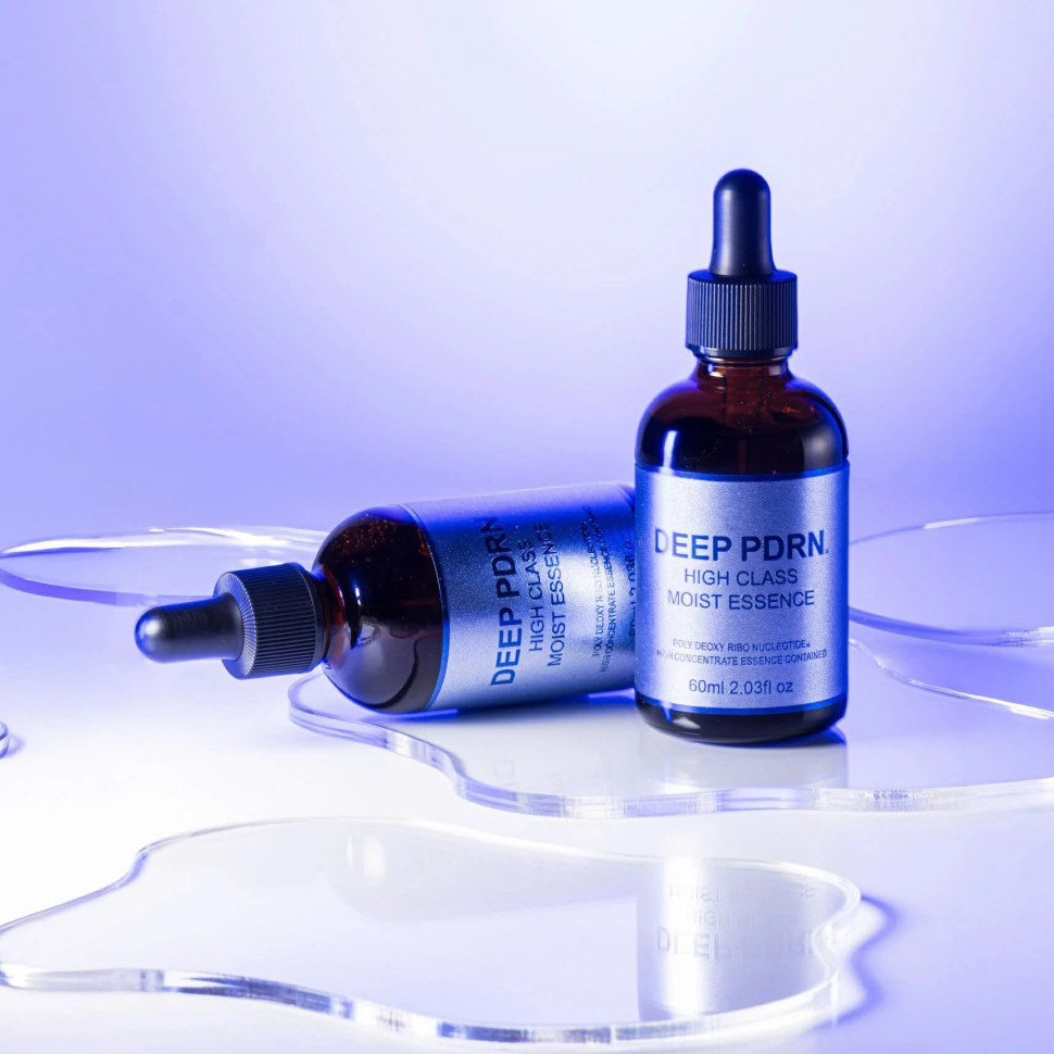 DEEP PDRN HIGH CLASS MOIST ESSENCE/Увлажняющая омолаживающая сыворотка с PDRN, коллагеном, витамином С, низкомолекулярным DNA-Na 60мл