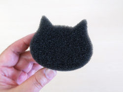 KOKUBO "Петакора" Губка для мытья раковины в форме кошки, 1 шт/"PETAKORA" Sticky Cat-Shaped Sink Sponge
