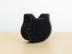 KOKUBO "Петакора" Губка для мытья раковины в форме кошки, 1 шт/"PETAKORA" Sticky Cat-Shaped Sink Sponge