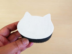 KOKUBO "Петакора" Губка для мытья раковины в форме кошки, 1 шт/"PETAKORA" Sticky Cat-Shaped Sink Sponge