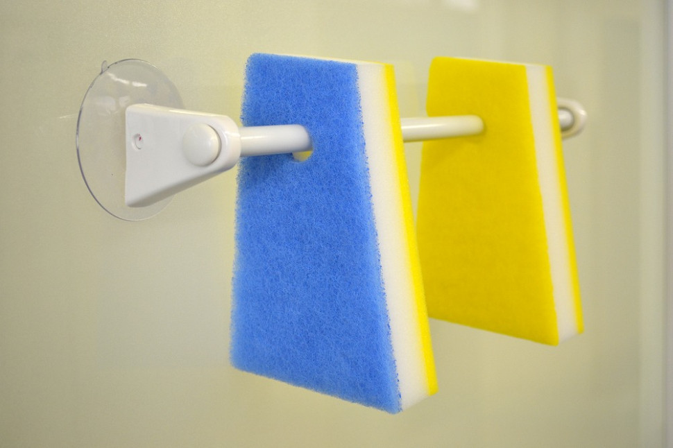 KOKUBO Губка для ванной жёсткая с отверстием для крючка, 1 шт/Hooking Bath sponge