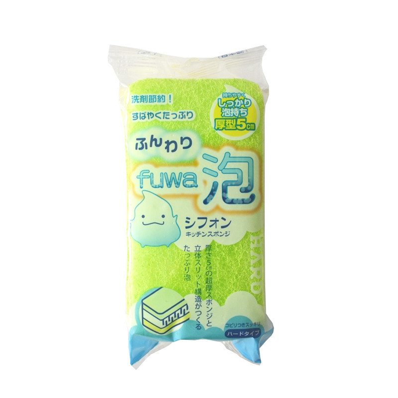 KOKUBO Губка кухонная 3-х слойная жёсткая, 1 шт/Chiffon Kitchen Sponge Hard