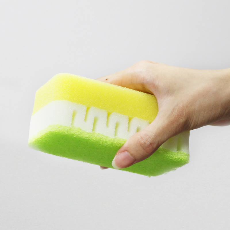 KOKUBO Губка кухонная 3-х слойная жёсткая, 1 шт/Chiffon Kitchen Sponge Hard