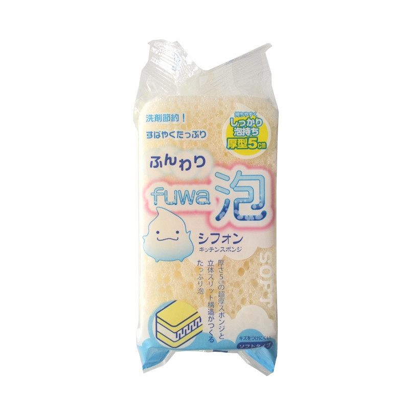 KOKUBO Губка кухонная 3-х слойная мягкая, 1 шт/Chiffon Kitchen Sponge Soft