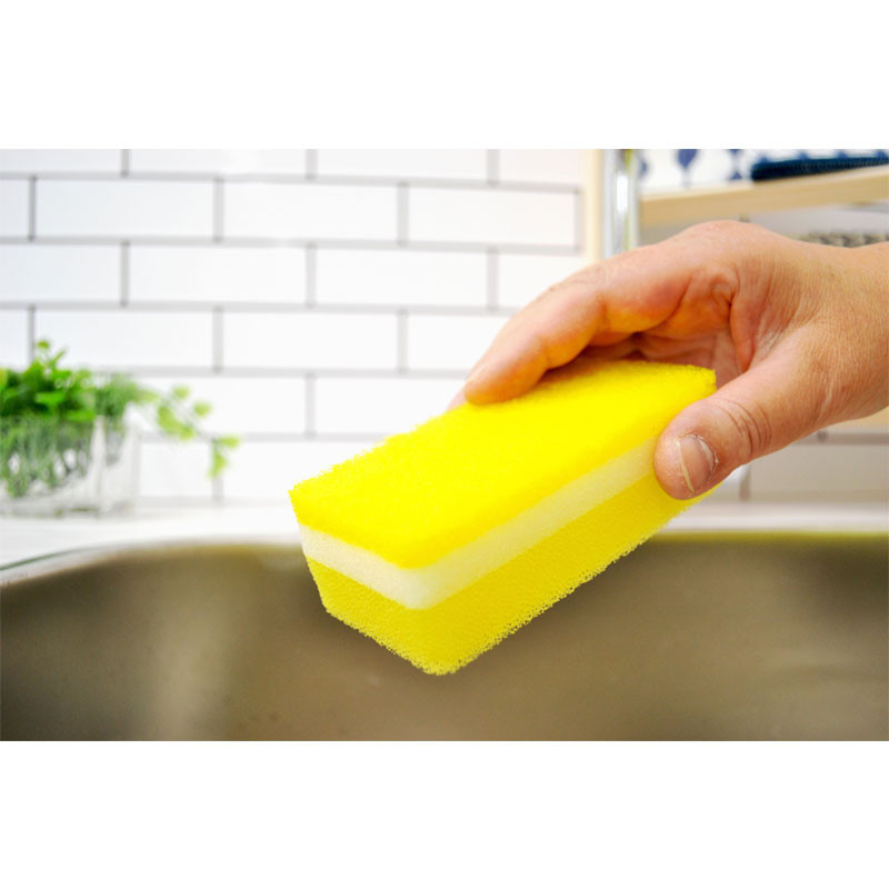 KOKUBO Губка кухонная 3-х слойная мягкая, 2 шт/“Sparkling-Clean Lather” Soft Kitchen Sponge