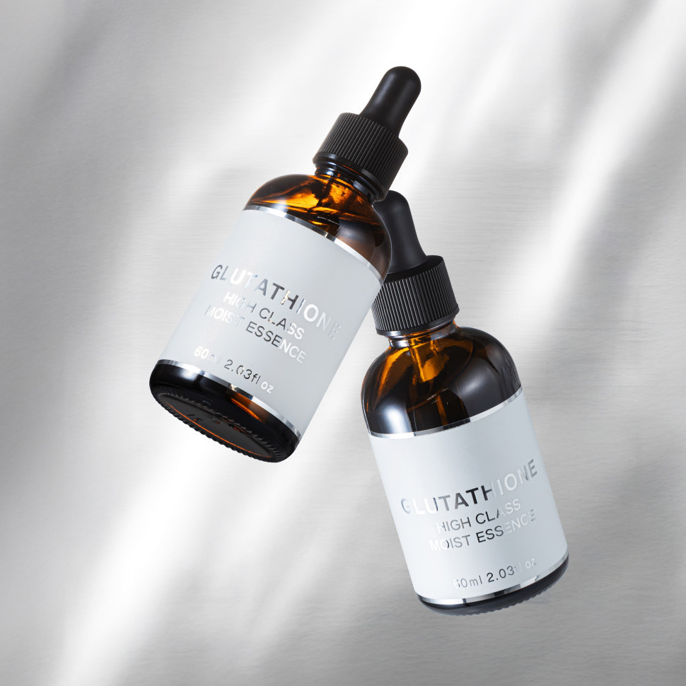 GLUTATHIONE HIGH CLASS MOIST ESSENCE/Cыворотка для улучшения цвета лица с глутатионом, PDRN, нанокерамидами, факторами роста, коллагеном и ниацинамидом, 60 мл