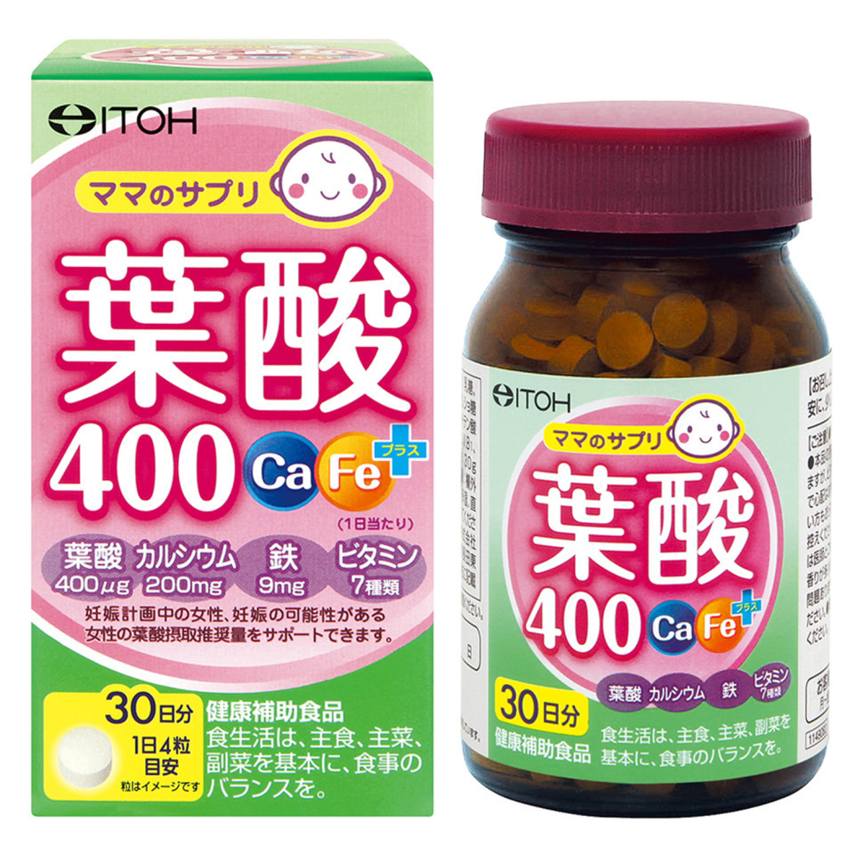 Мультивита плюс кальций и железо (Folic acid 400 Ca Fe plus) на 30 дней