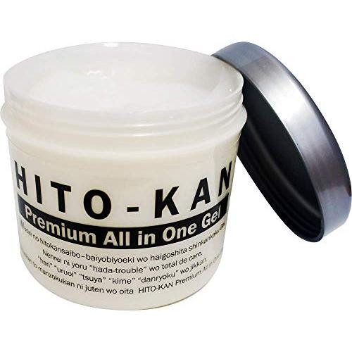 HITO－KAN Premium All in One Gel/Гель для лица со стволовыми клетками, плацентой, гиалуроновой кислотой, ретинолом, коллагеном, лецитином, токоферолом, золотом, серебром 270 г