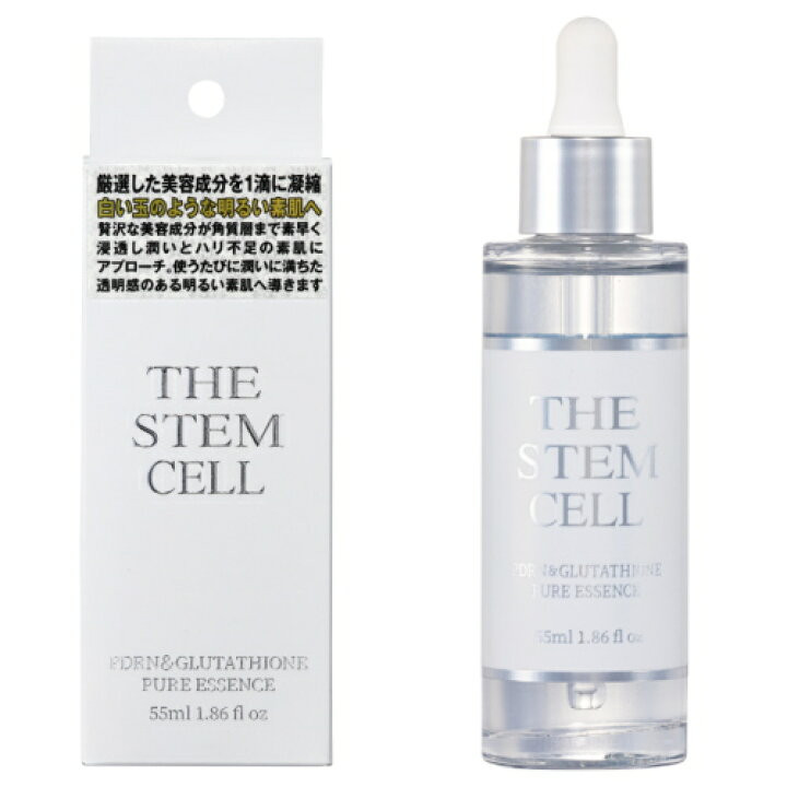 THE STEM CELL PDRN＆GLUTATHIONE PURE ESSENCE/Антивозрастная сыворотка со стволовыми клетками, экзосомами, глутатионом, PDRN, NMN, ниацинамидом, 55 мл
