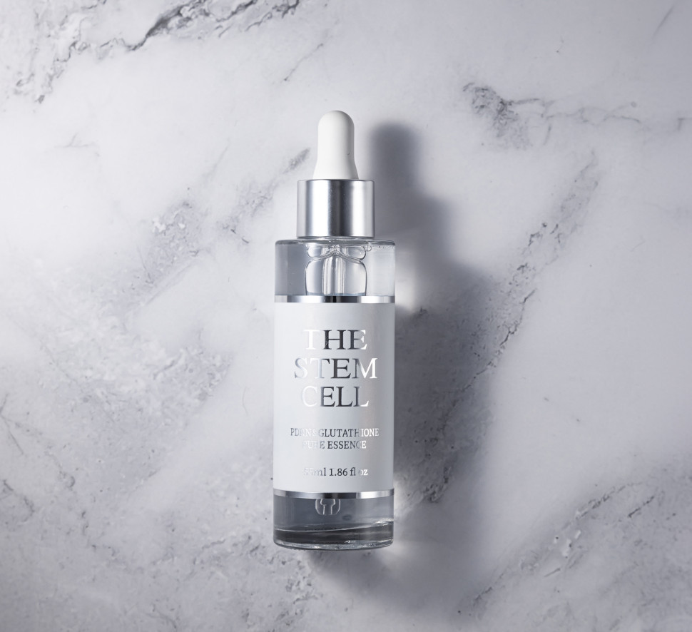 THE STEM CELL PDRN＆GLUTATHIONE PURE ESSENCE/Антивозрастная сыворотка со стволовыми клетками, экзосомами, глутатионом, PDRN, NMN, ниацинамидом, 55 мл