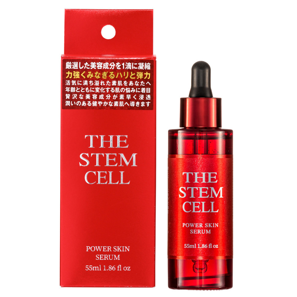 THE STEM CELL POWER SKIN SERUM/Антивозрастная сыворотка с растительными экзосомами и плацентой, экстрактом галактомисеса, астаксантином, керамидами, липосомами, ниацинамидом, 55 мл