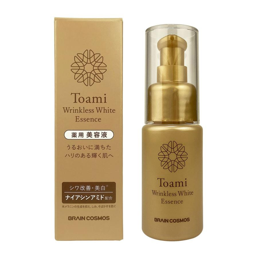 Toami Wrinkless White Essence/Интенсивная увлажняющая сыворотка с ниацинамидом, дикалия глицирризинатом, 3 видами коллагена, 3 видами гиалуроновой кислоты 30 мл