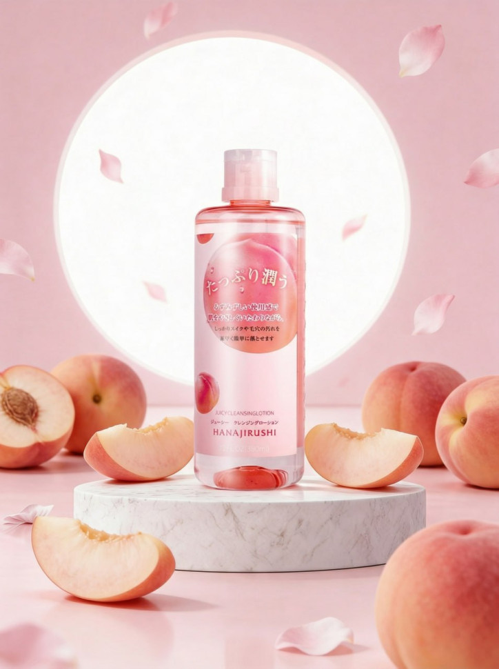 JUICY CLEANSING LOTION/Очищающий и увлажняющий кожу лосьон с экстрактами персика 380 мл