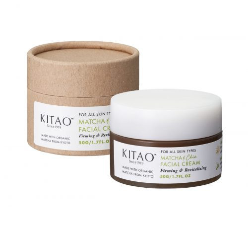 KITAO Matcha Facial Cream/Интенсивный увлажняющий крем для лица с экстрактом зелёного чая матча, скваланом, маслом ши, экстрактом семян киноа и растительными экстрактами 50 г